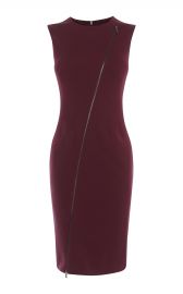 ZIP-FRONT PENCIL DRESS at Karen Millen